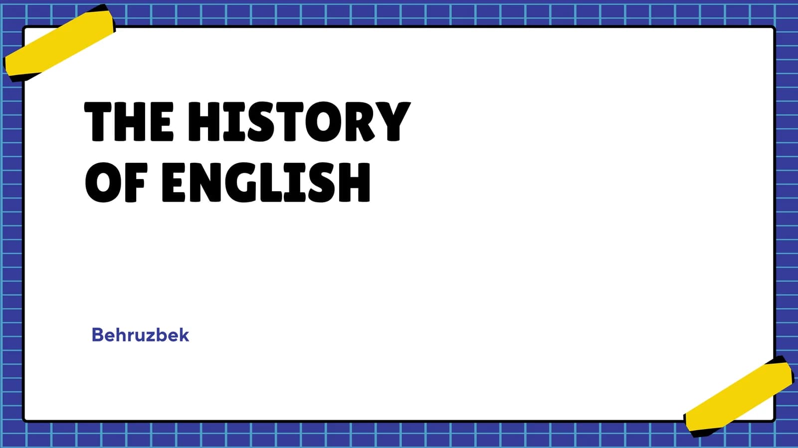 History of English