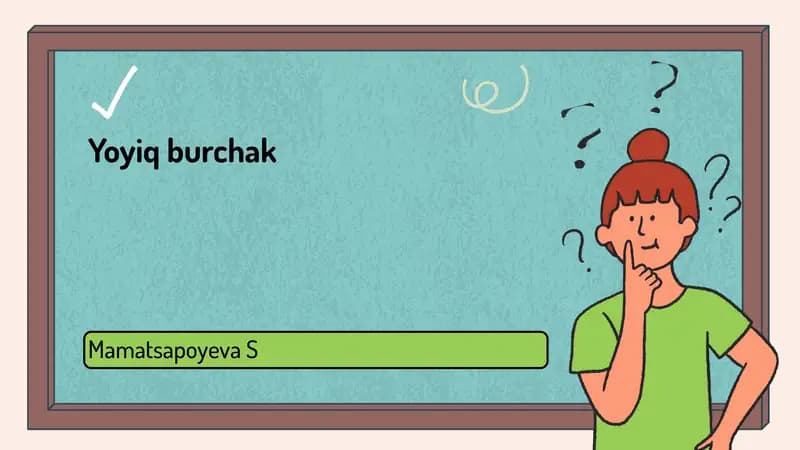 Yoyiq burchak
