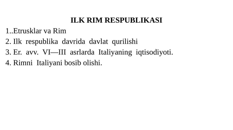 Etrusklar va Rim