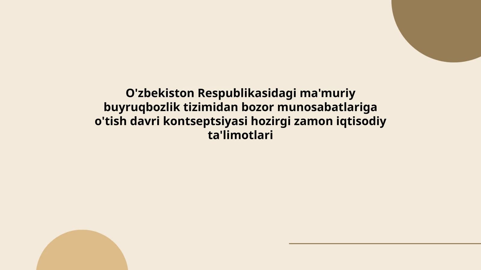 Ma'muriy buyruqbozlik tizimi tushunchasi