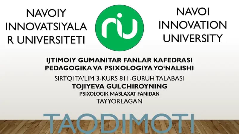 Depresiyaga uchragan bolalar va o'smirlarga maslahat berish