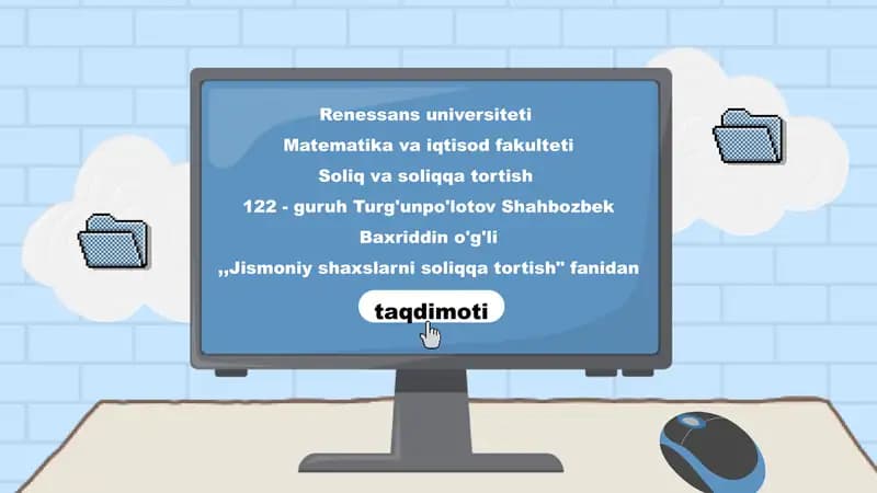 Jismoniy shaxslarni soliqqa tortish