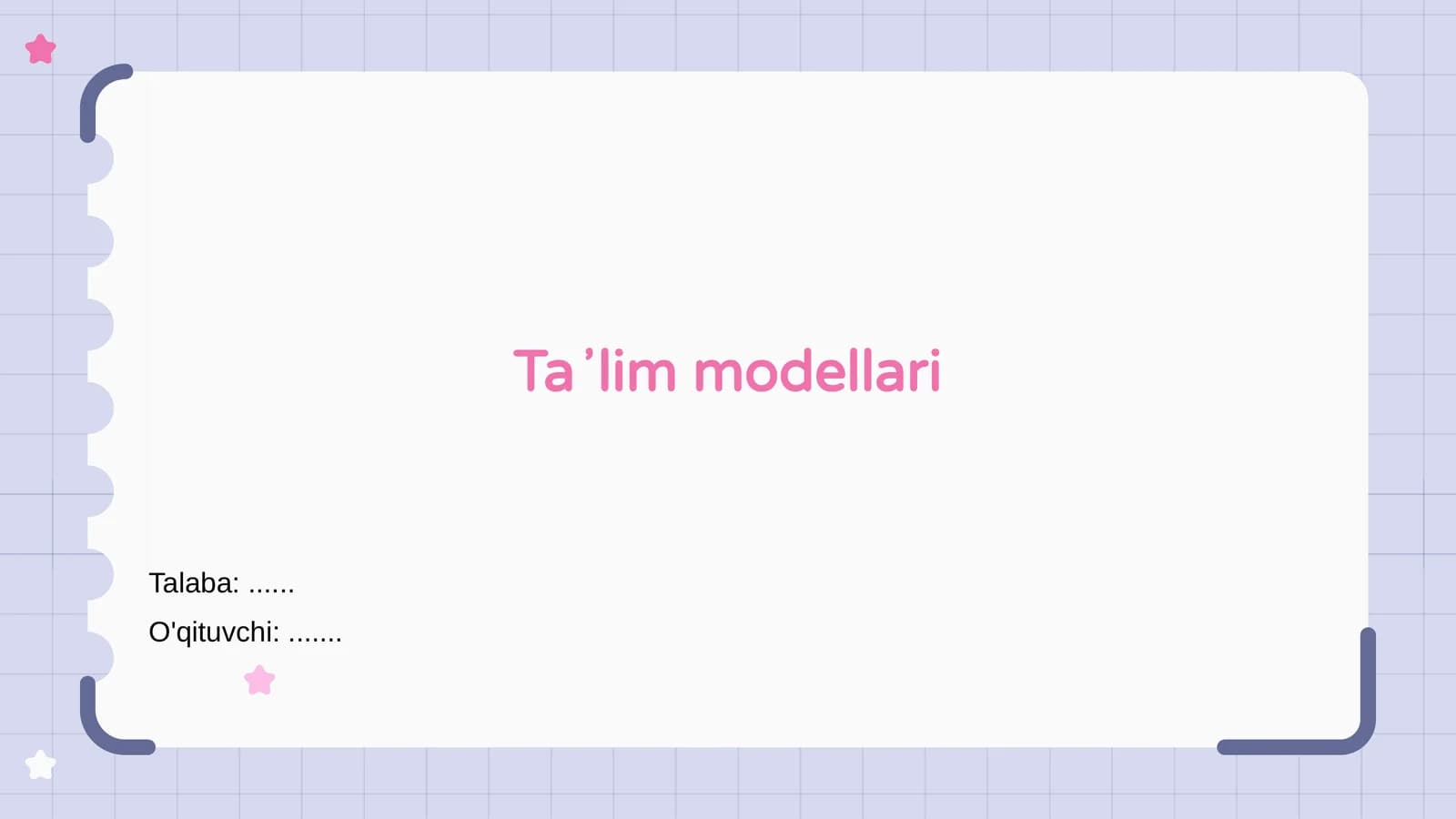 Taʼlim modellari