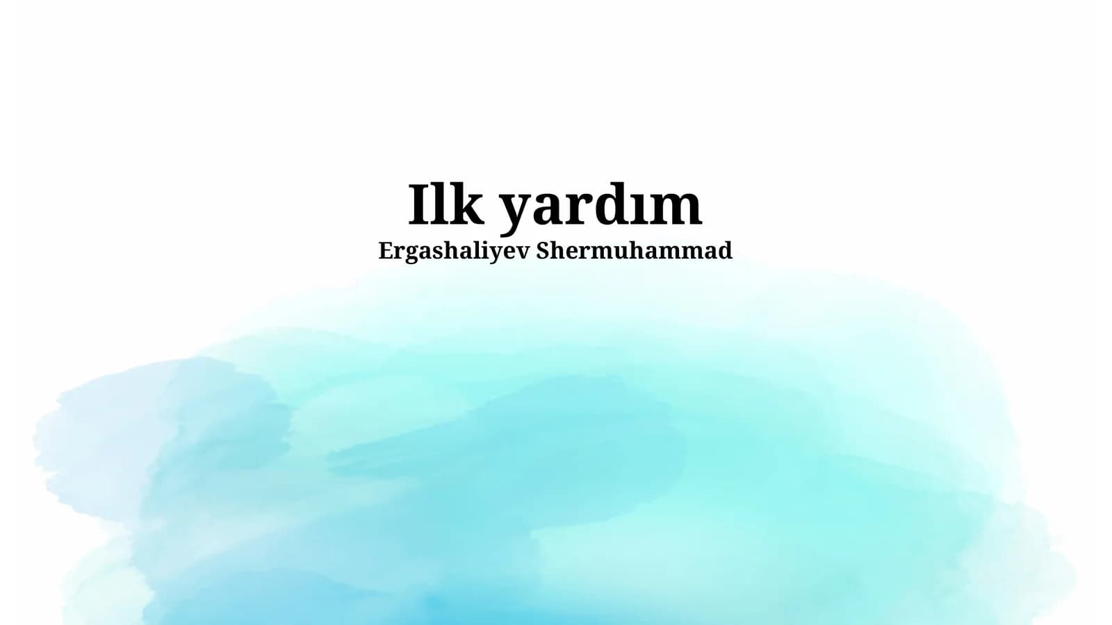 Ilk yardım