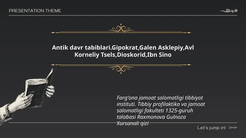 Antik davr tabiblari