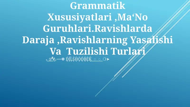 Ravishning Ta‘Rifi
