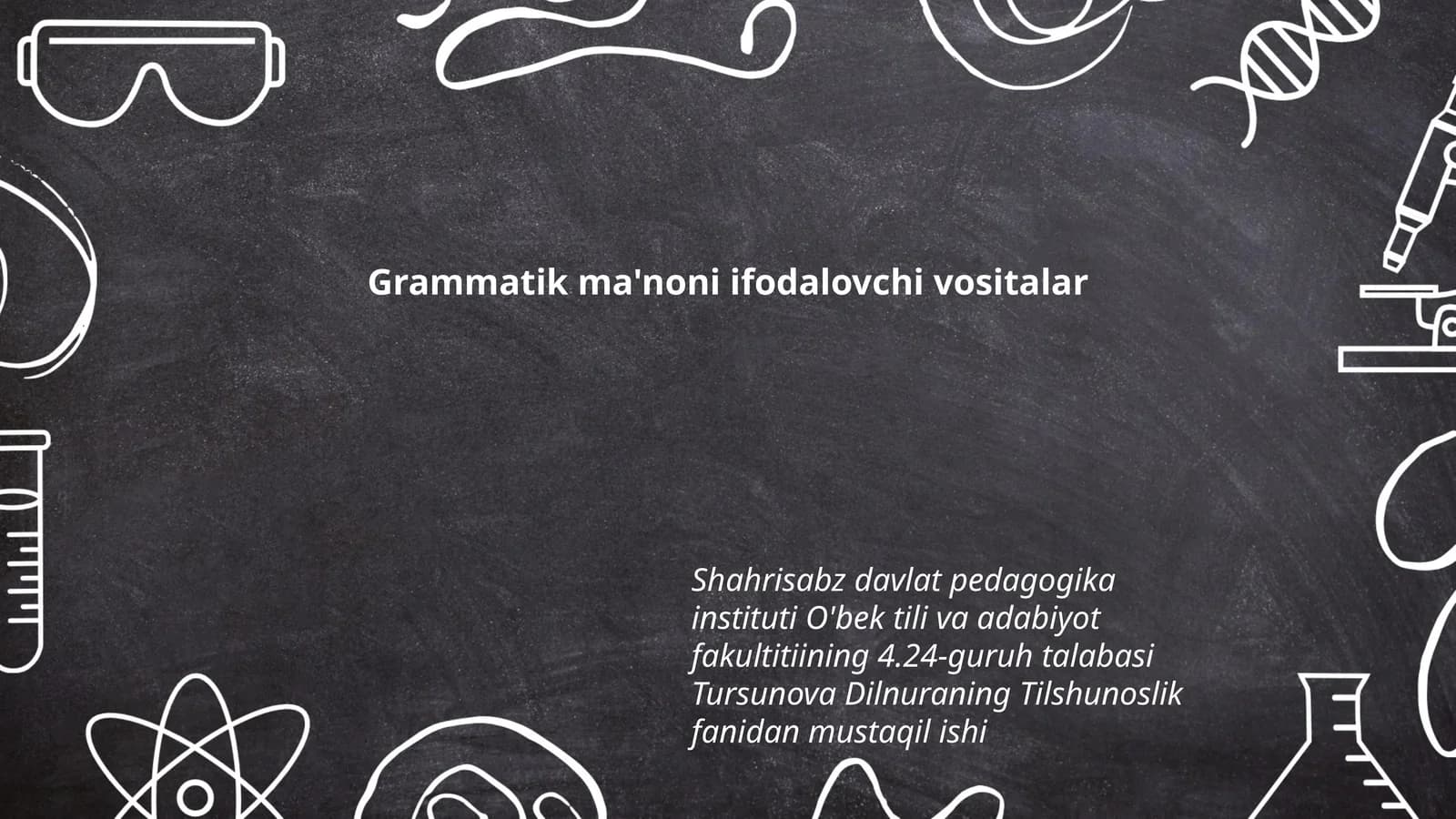 Grammatik ma'noni ifodalovchi vositalar