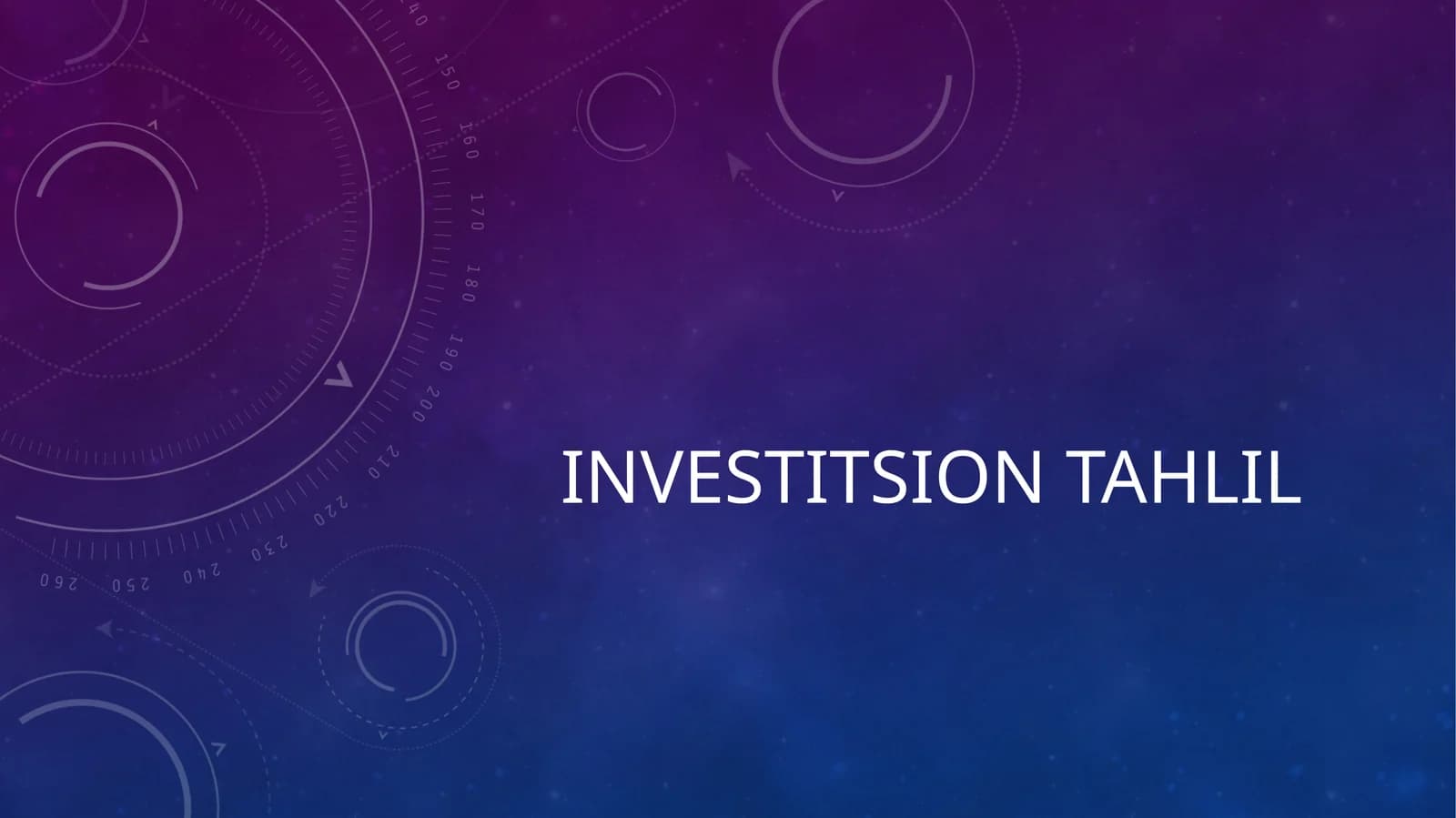Investitsion tahlil