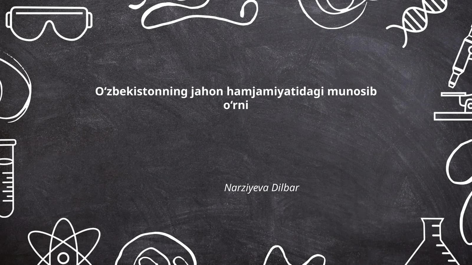 O‘zbekistonning jahon hamjamiyatidagi munosib o‘rni