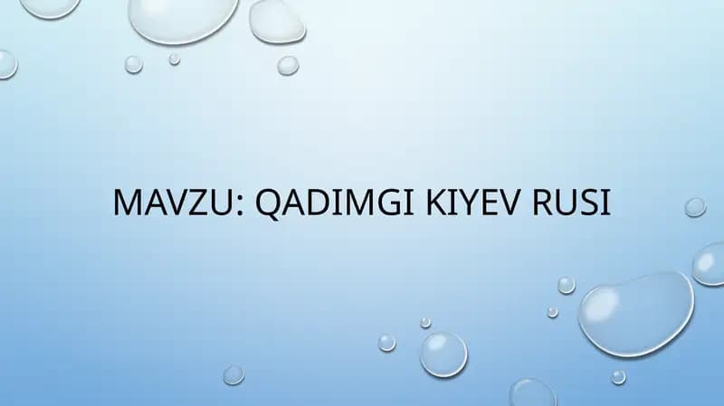 qadimgi kiyev rusi
