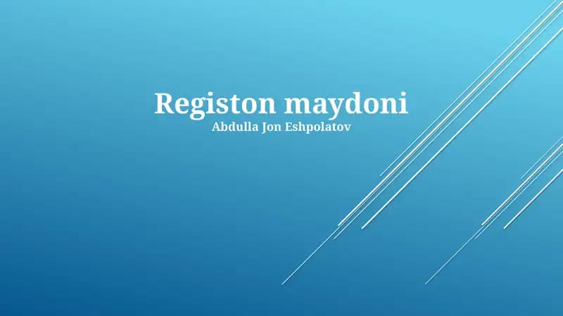 Registon maydoni