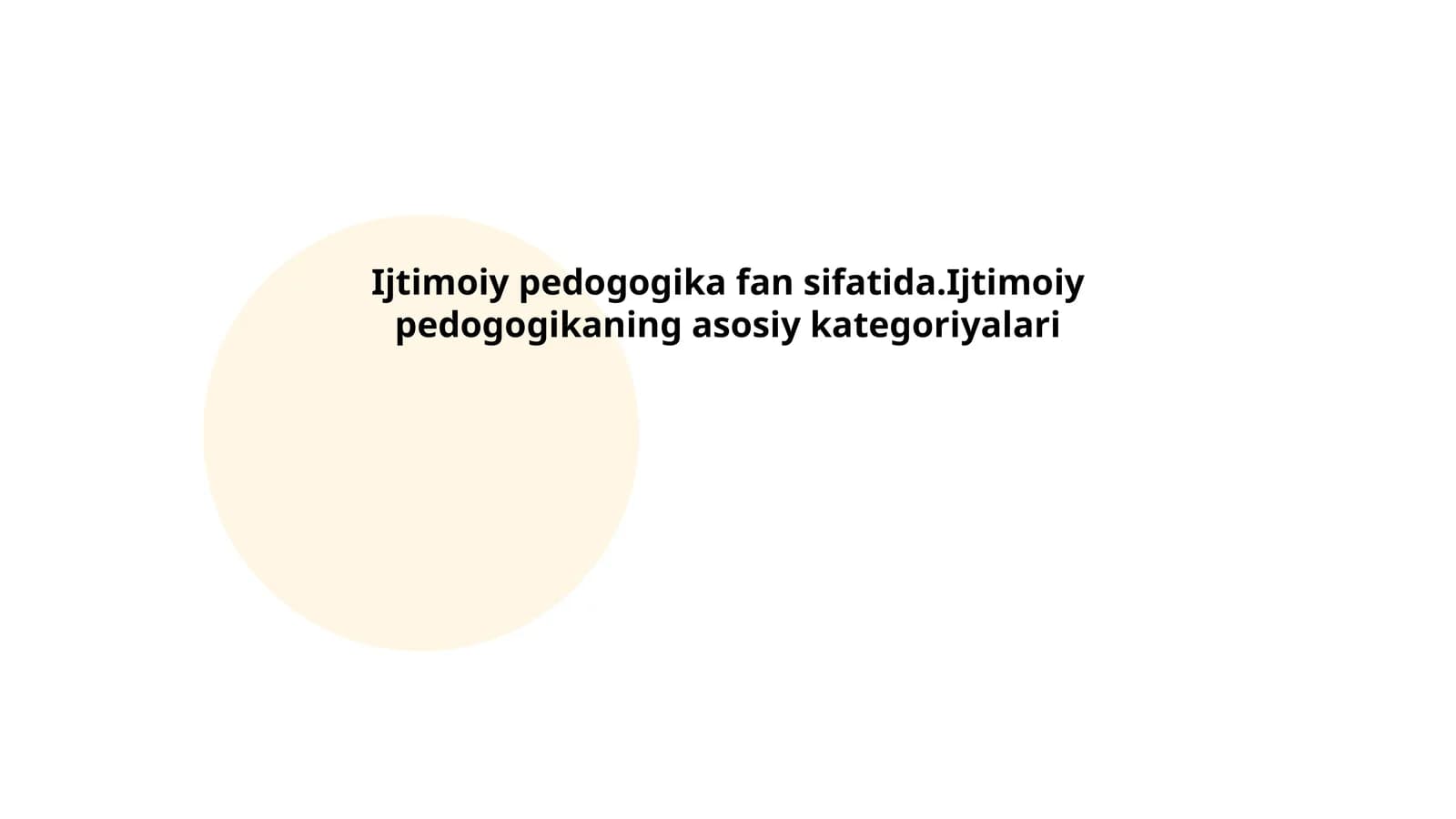 Ijtimoiy pedogogika fan sifatida.Ijtimoiy pedogogikaning asosiy kategoriyalari
