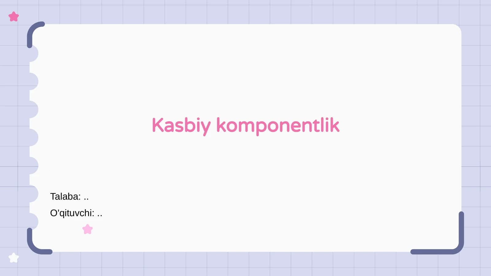 Kasbiy komponentlik