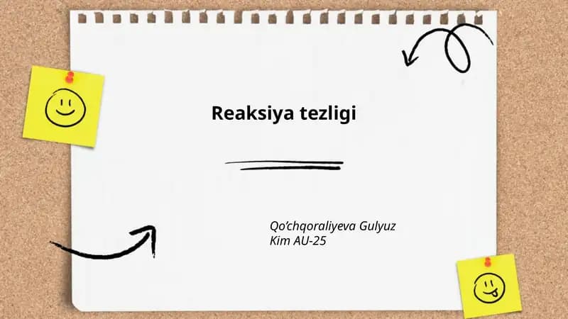 Reaksiya tezligi