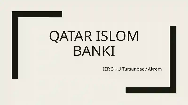 Qatar Islom Banki