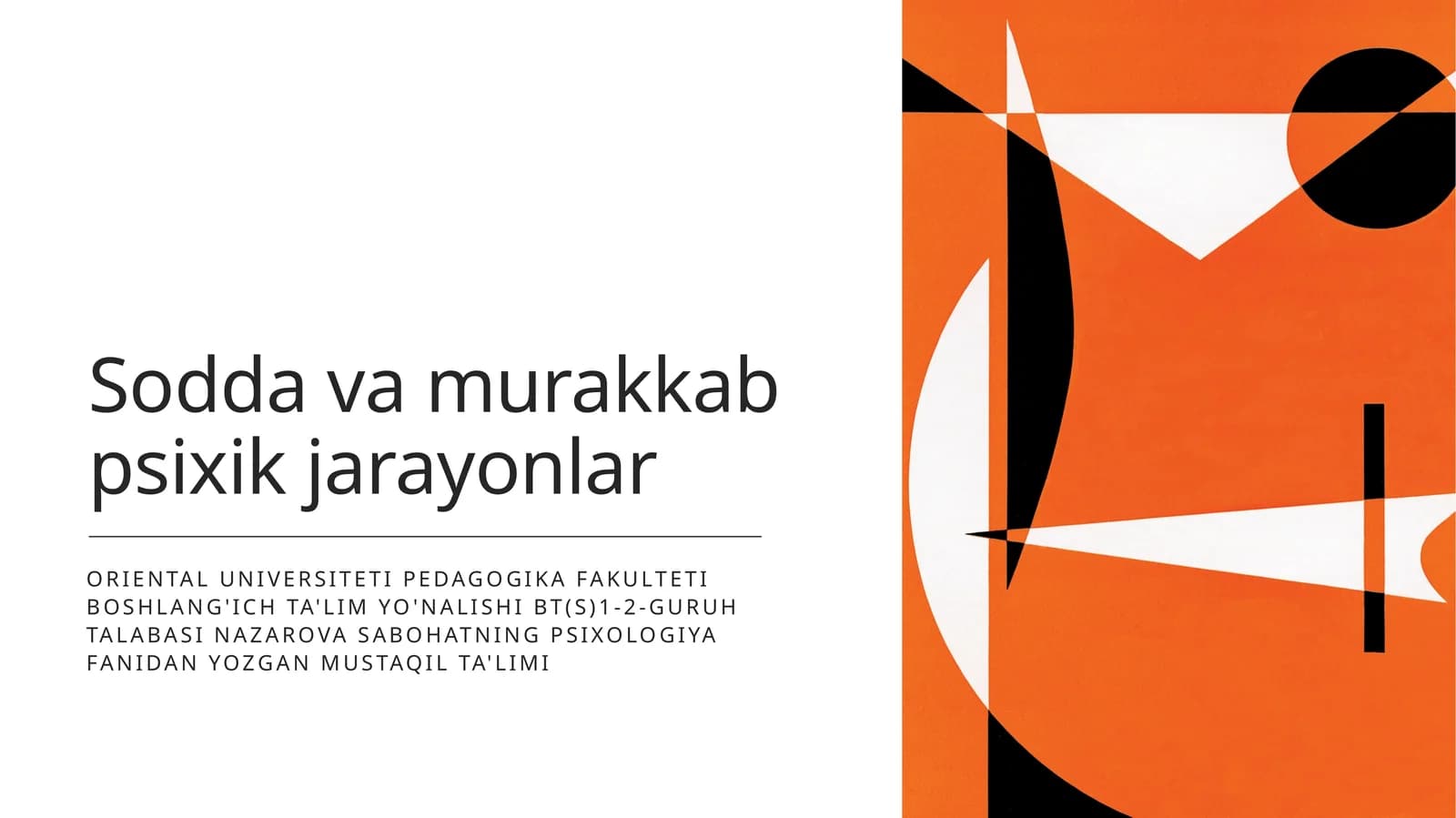 Psixik jarayonlar