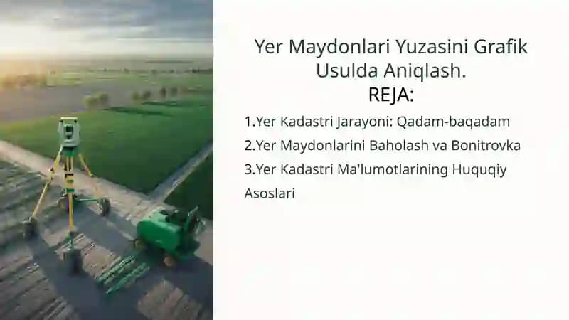 Yer Maydonlari Yuzasini Grafik Usulda Aniqlash