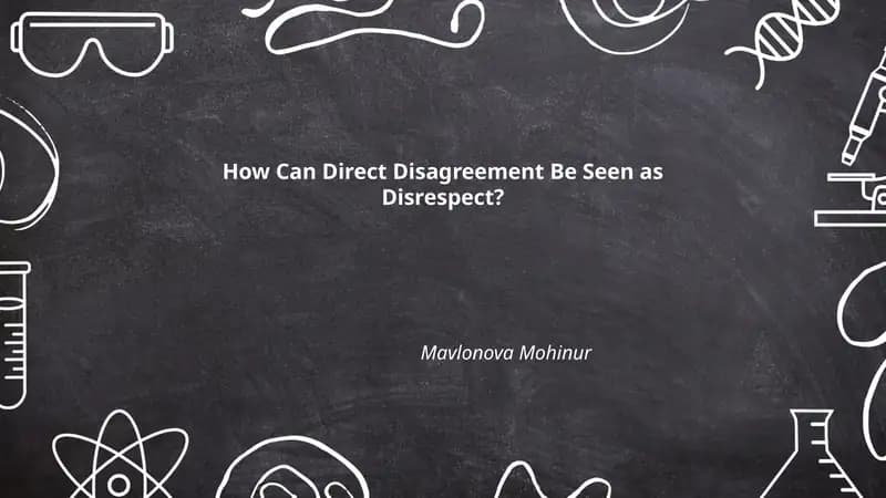 How Can Direct Disagreement Be Seen as Disrespect?