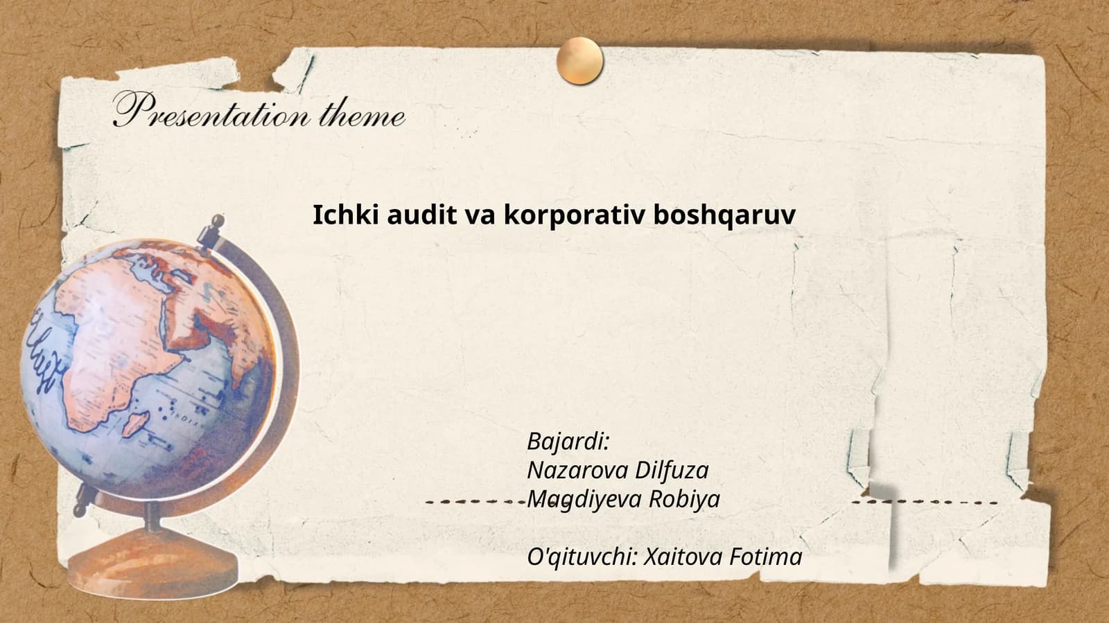 Ichki audit va korporativ boshqaruv