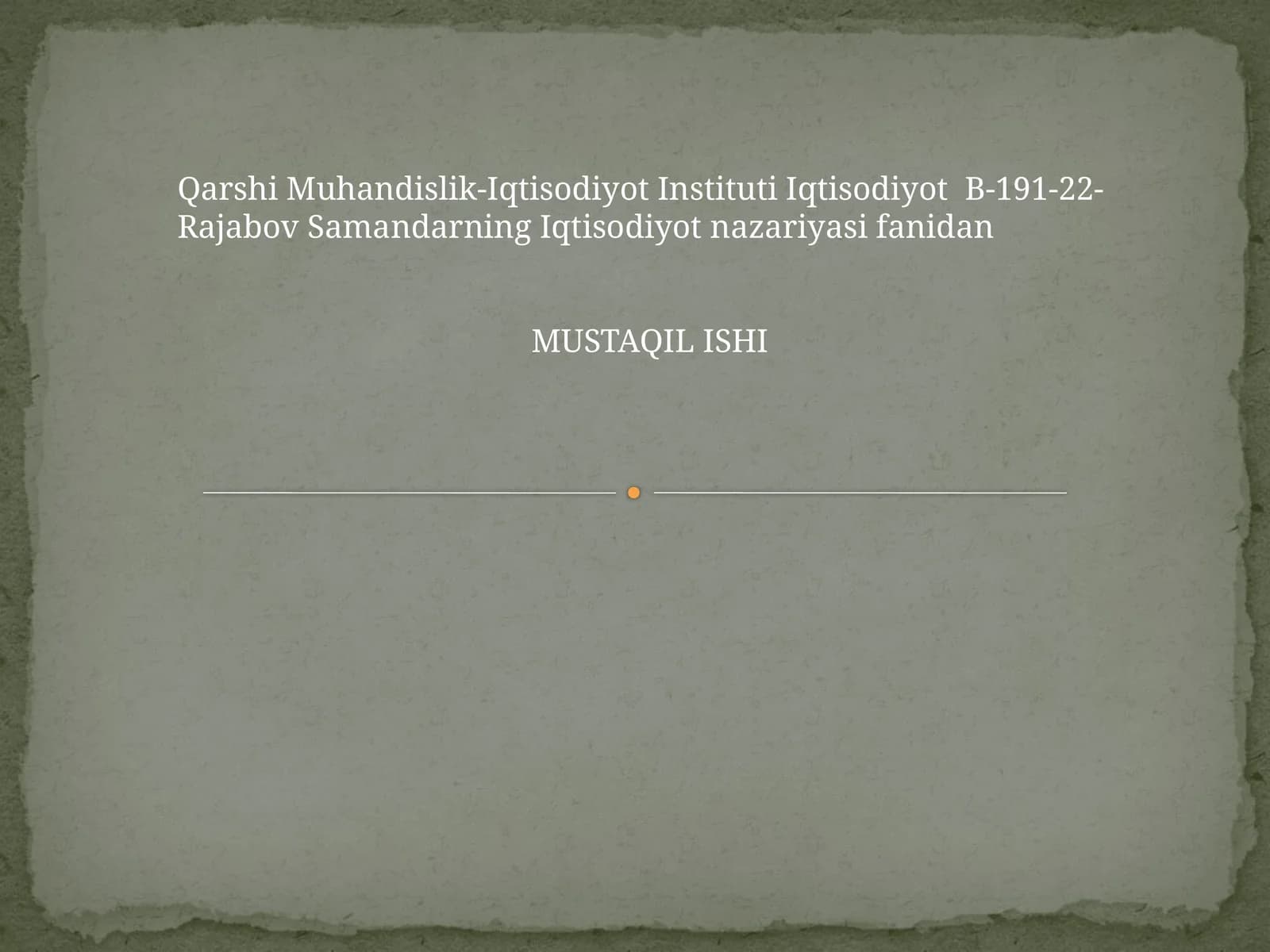 Agrar munosabatlar va ijara haqqi renta