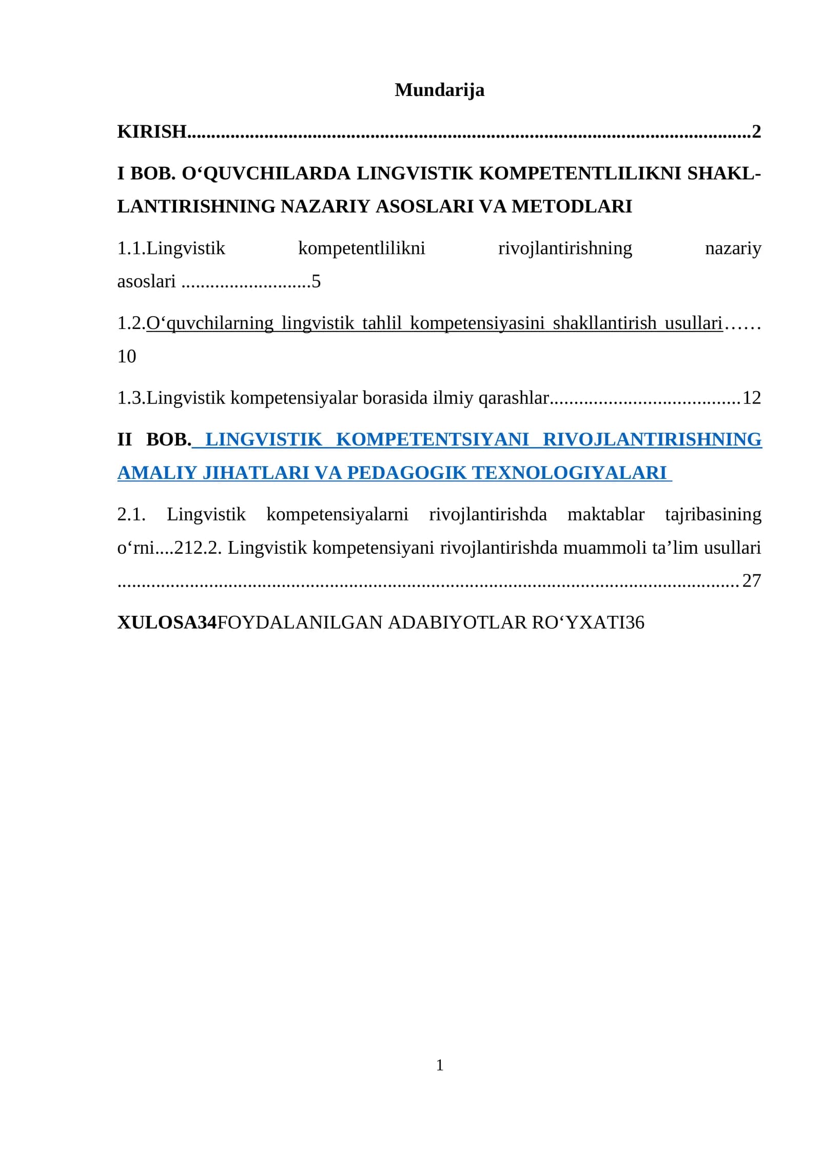 LINGVISTIK KOMPETENTLILIKNI SHAKL-LANTIRISHNING NAZARIY ASOSLARI VA METODLARI