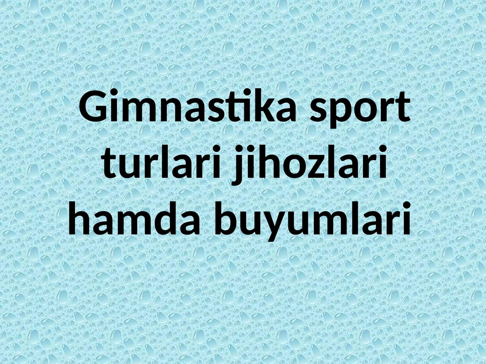 Sport gimnastika jixozlari