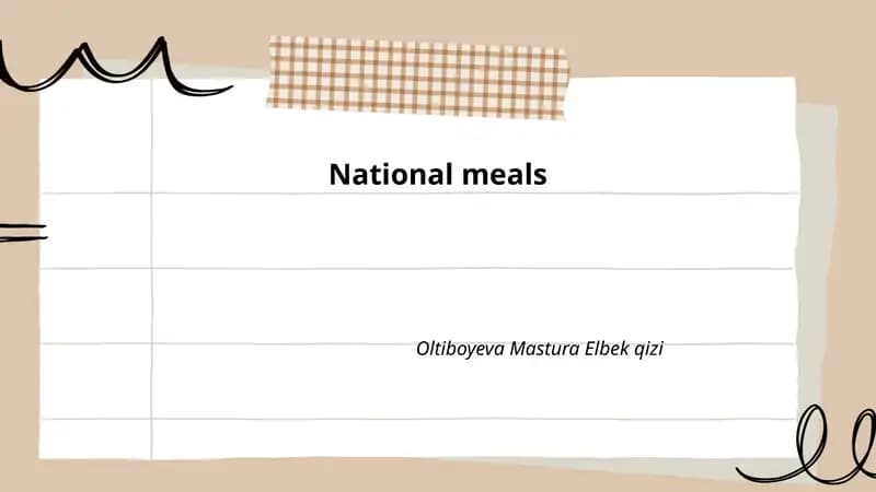 National meals