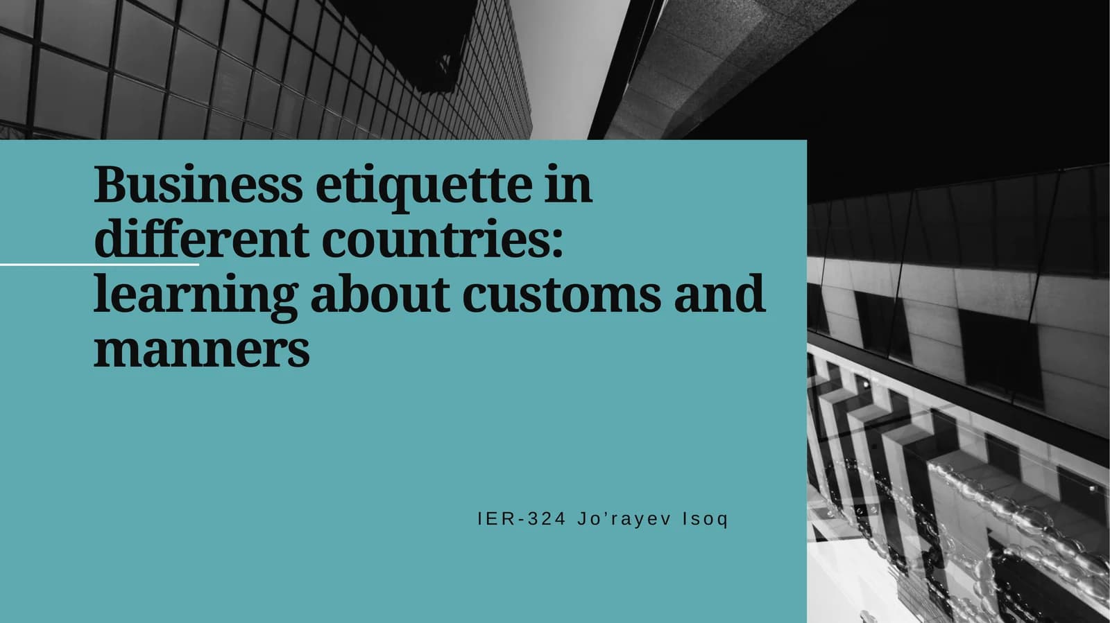 Business etiquette in different countries: learning about customs and manners