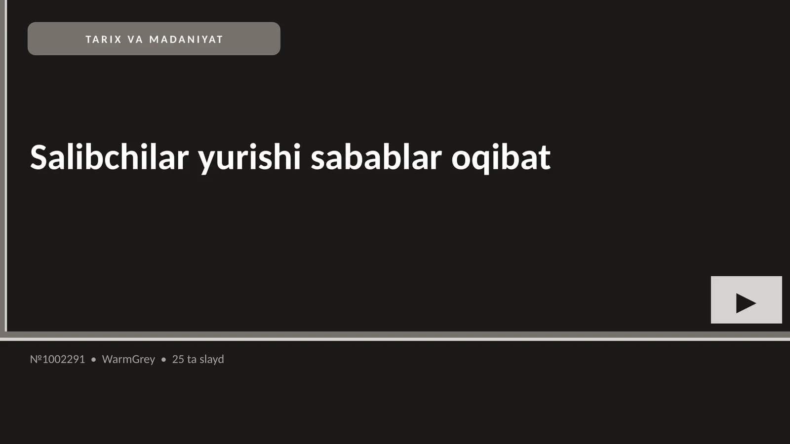 Salibchilar yurishi sabablar oqibat