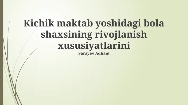Shaxsiy rivojlanishni qo'llab-quvvatlash strategiyasi