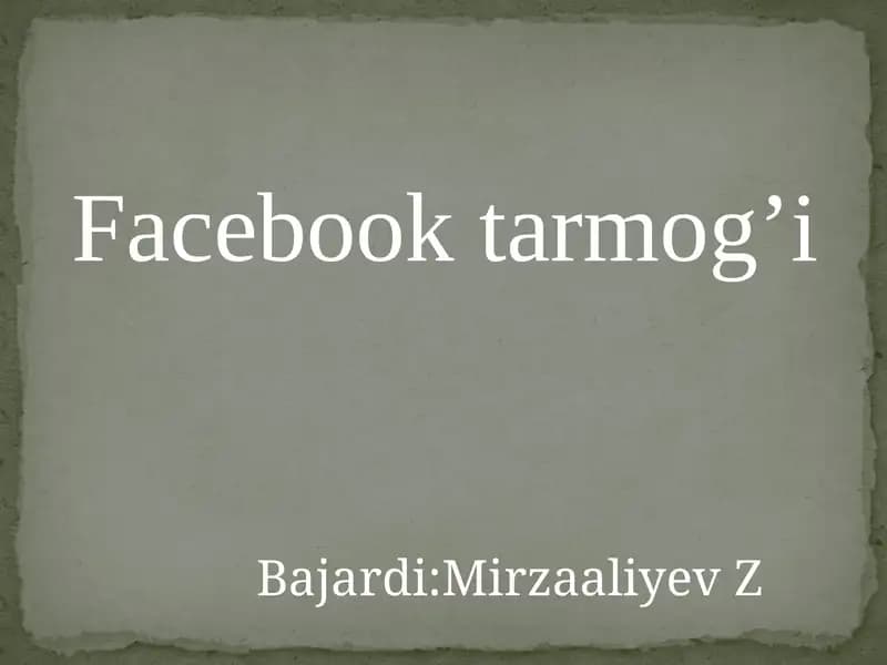 Facebook