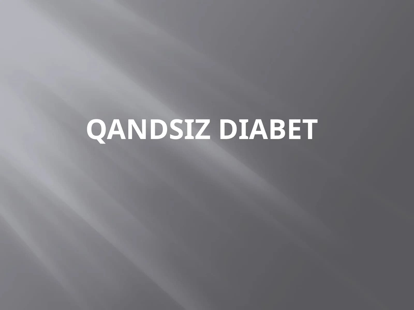 Qandsizdiabet