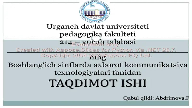 Nostandart masalalarni yechishni o‘rgatishda axborot texnologiyalaridan foydalanishni o‘rgatish