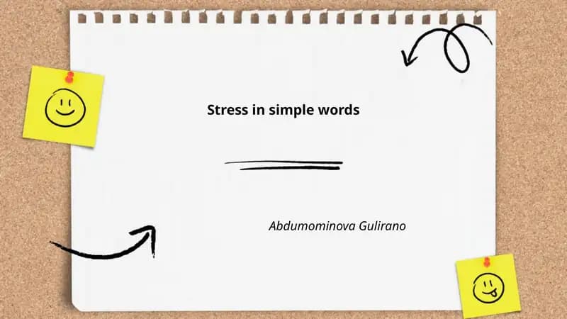 Stress in simple words