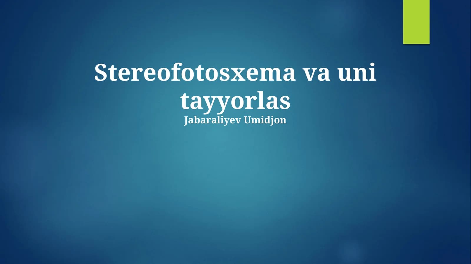 Stereofotogrammetriya