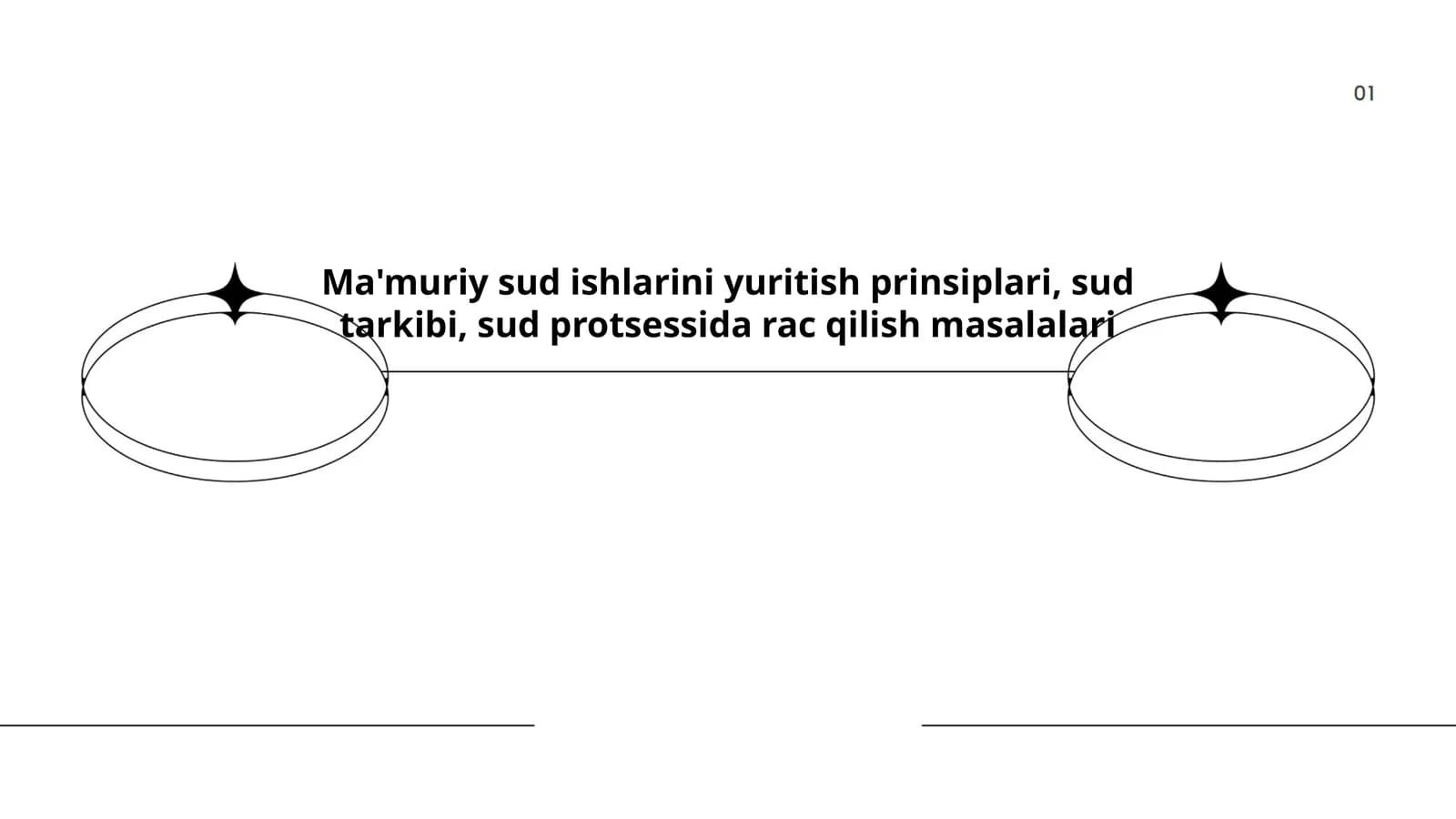 Ma'muriy sud ishlarini yuritish asoslari