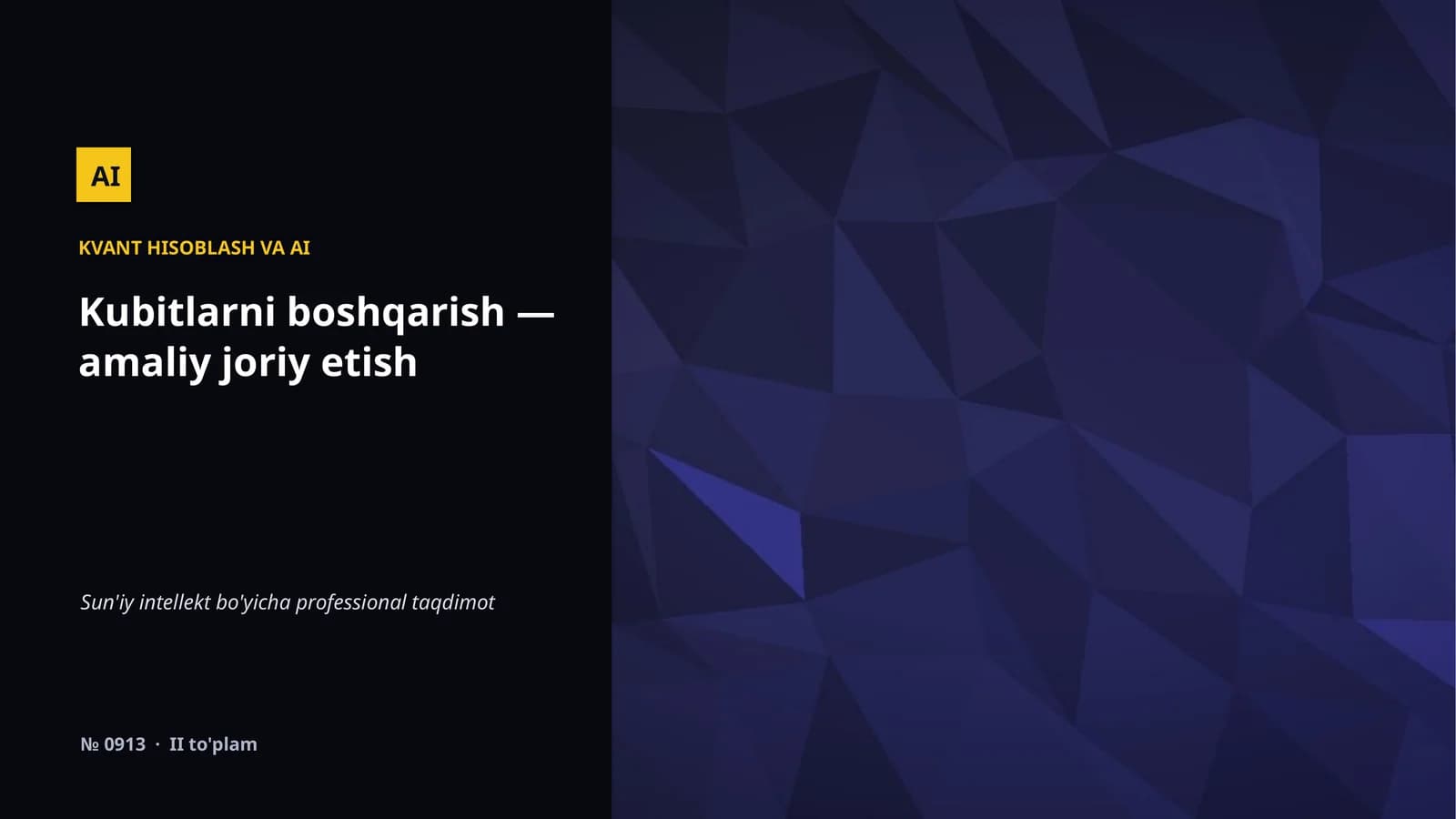 KVANT HISOBLASH VA AI