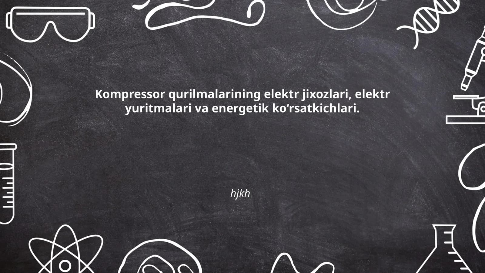 Kompressor qurilmalarining elektr jixozlari, elektr yuritmalari va energetik ko‘rsatkichlari