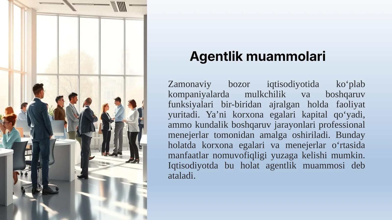 Agentlik muammolari