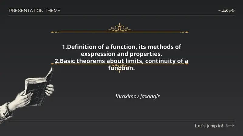 Definition of a function