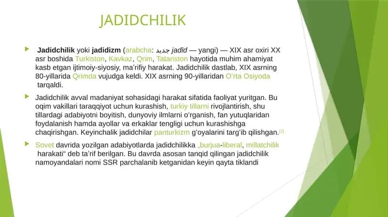 JADIDCHILIK MAHMUDXO’JA   BEHBUDIY