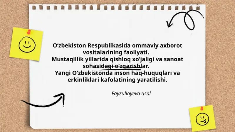 Axborot vositalarining faoliyati