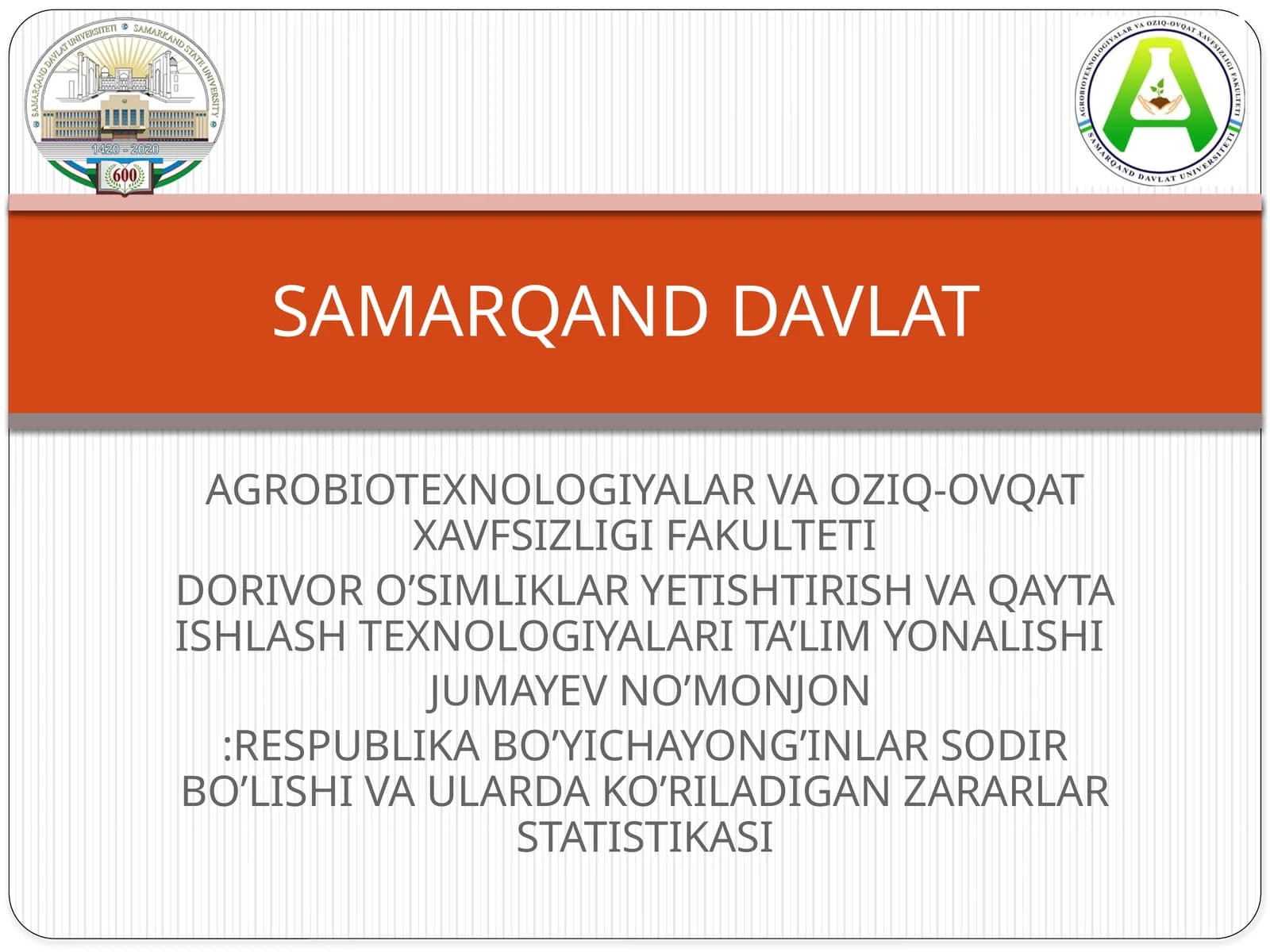JUMAYEV NO’MONJON:RESPUBLIKA BO’YICHAYONG’INLAR SODIR BO’LISHI VA ULARDA KO’RILADIGAN ZARARLAR STATISTIKASI
