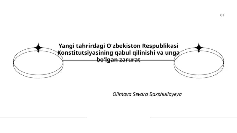 Yangi tahrirdagi O'zbekiston Respublikasi Konstitutsiyasining qabul qilinishi va unga bo'lgan zarurat