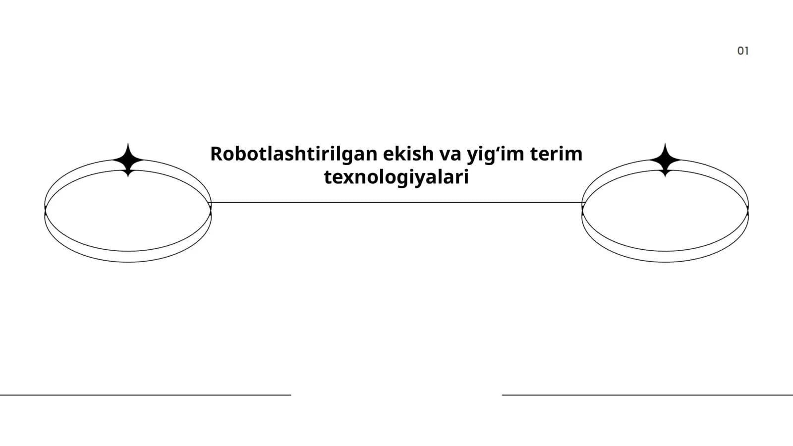 Robotlashtirilgan ekish va yig‘im terim texnologiyalari