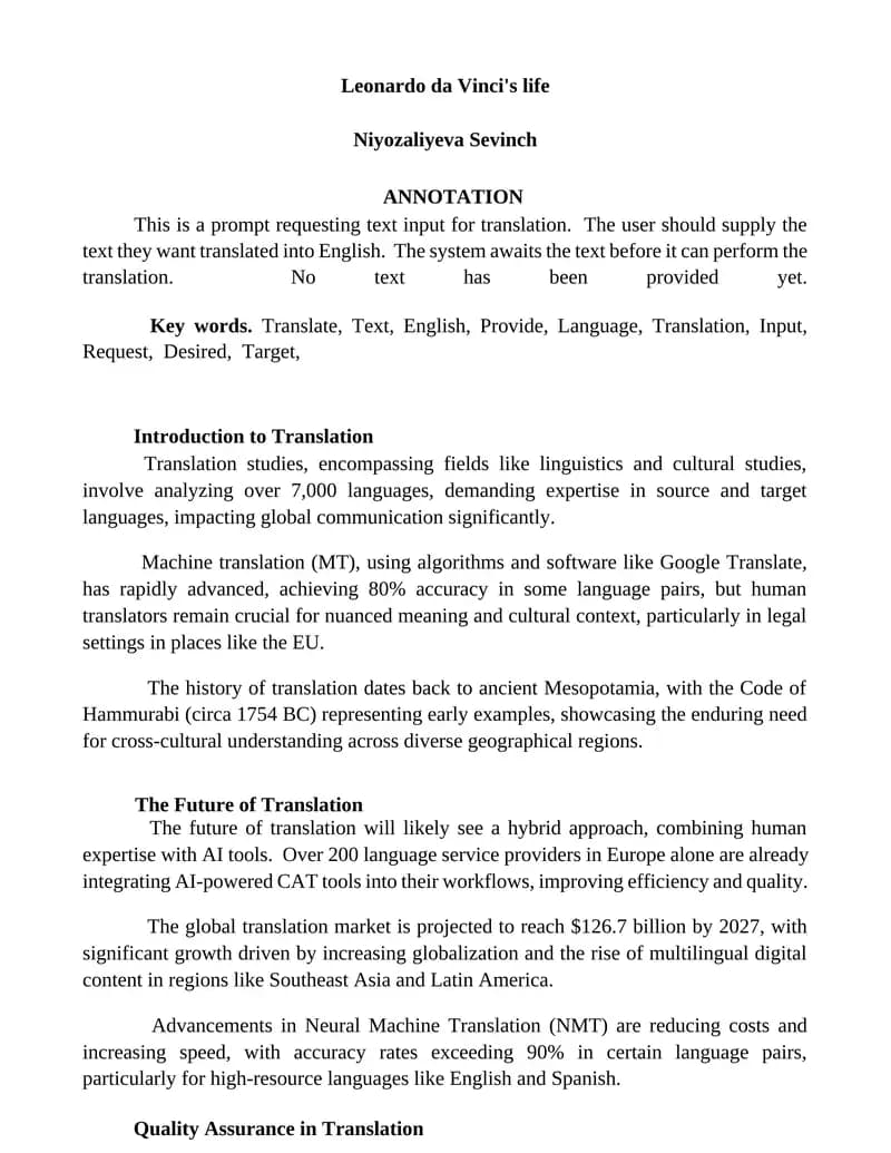Introduction to Translation