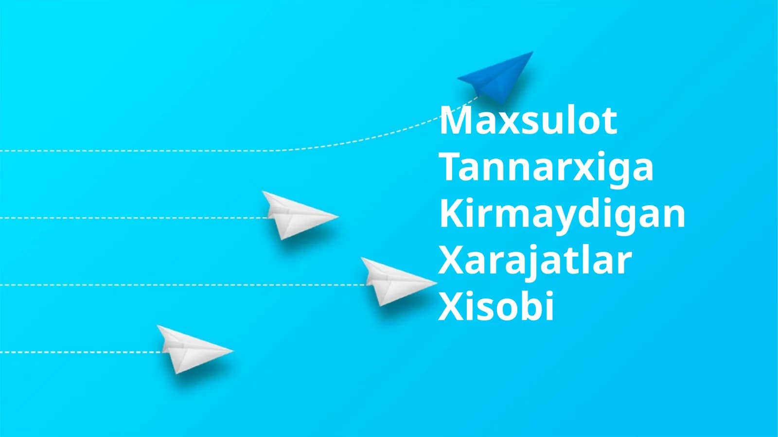 Maxsulot Tannarxiga Kirmaydigan Xarajatlar Xisobi