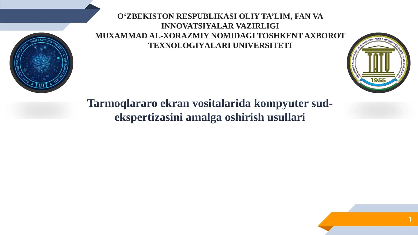Tarmoqlararo ekran vositalarida kompyuter sud-ekspertizasini amalga oshirish usullari