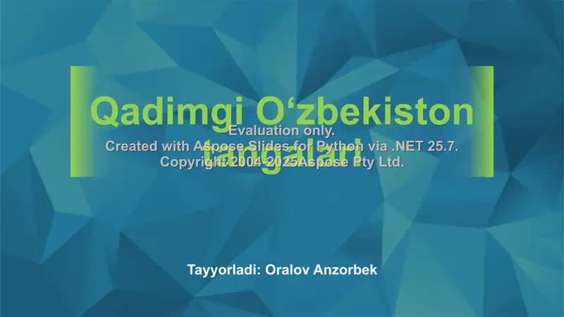 Qadimgi Oʻzbekiston tangalari