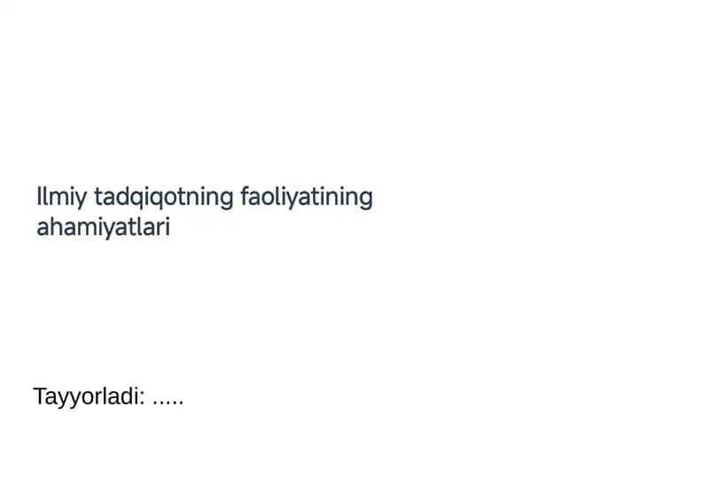 Tayyorladi: